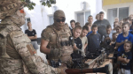 Юные спортсмены встретились с бойцами подразделения «БАРС-Брянск»